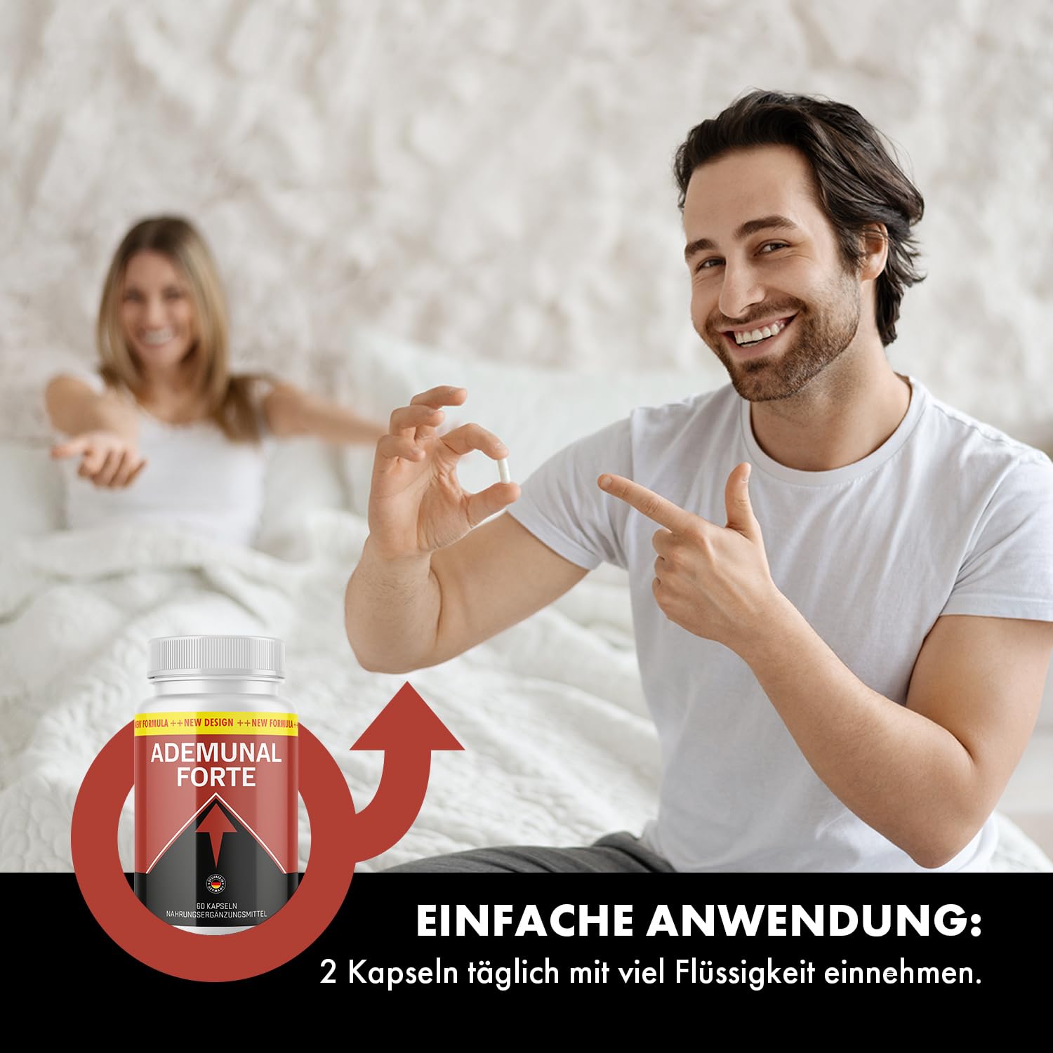 Ademunal Forte Kapseln | Kraft für den aktiven Mann| Inhalt 60 Kapseln