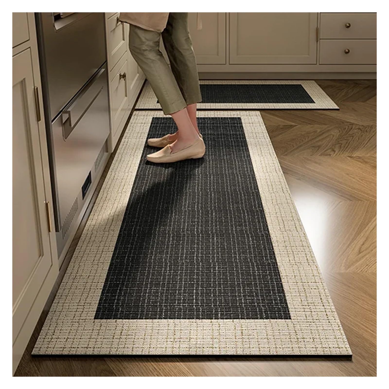 Carpet for Kitchen Floor Mats Absorbent Non-Slip Soft Diatom Mud Bathroom Mat Laundry Water-Absorbent Long Rug(Color03,1pc 140x200cm)