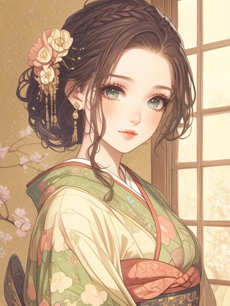 RKFLGEW 14CT Printed Cross Stitch Kits Eastern Women Preprinted Fabric Cross Stitch DIY Art Needlecrafts Embroidery Kits for Adults Beginners 40x50cm