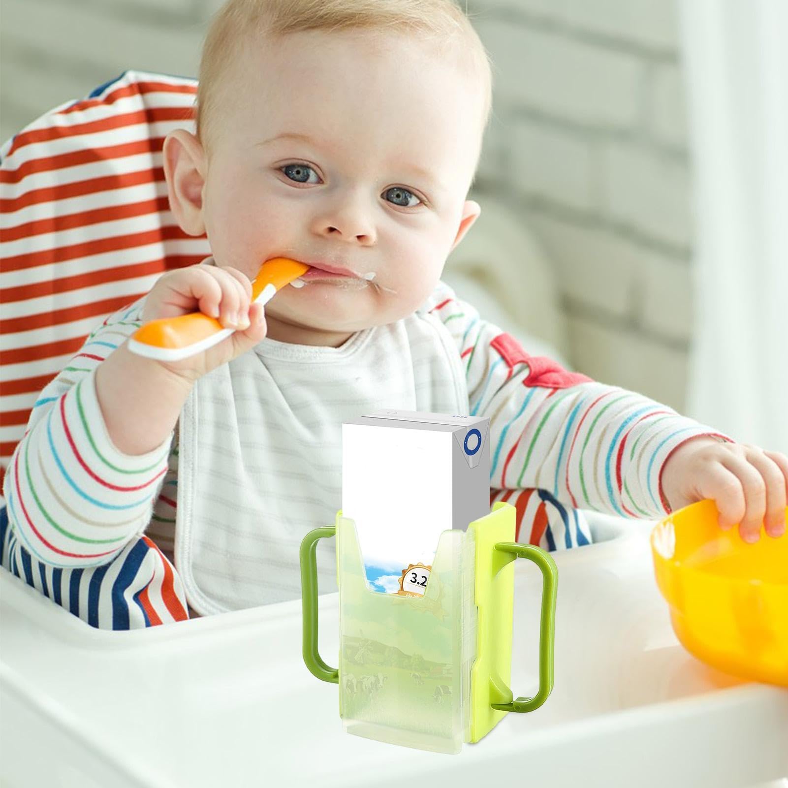 Soporte para cartón de leche, organizador funcional para recipientes de leche, soporte moderno para cartón de leche, soporte para vasos sin aplastamiento para cartones de leche, elegante soporte de