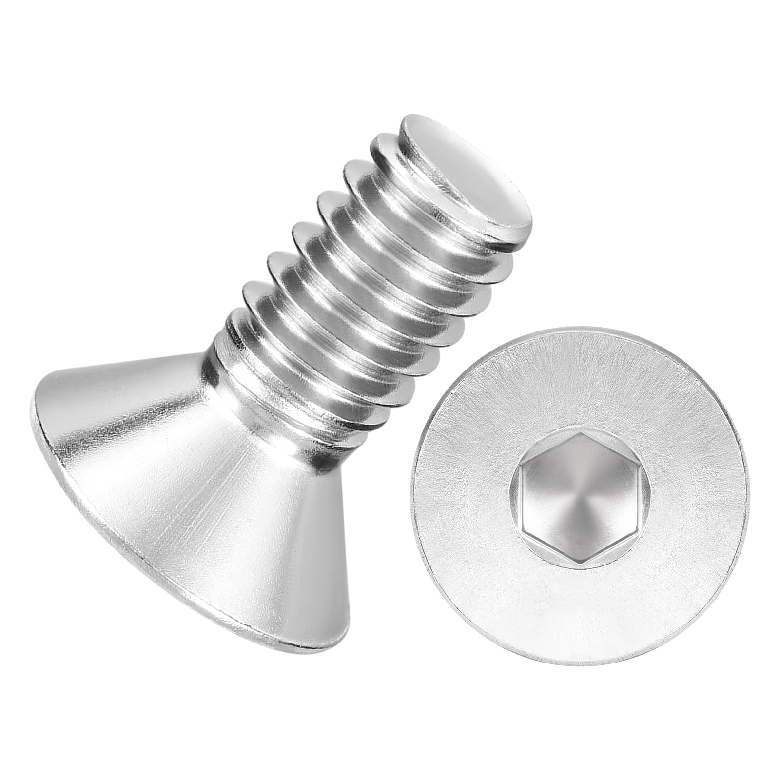 Kozelo 25Pcs[1/4-20x5/8"] Flat Head Socket Cap Screw Countersunk Bolt — image 1