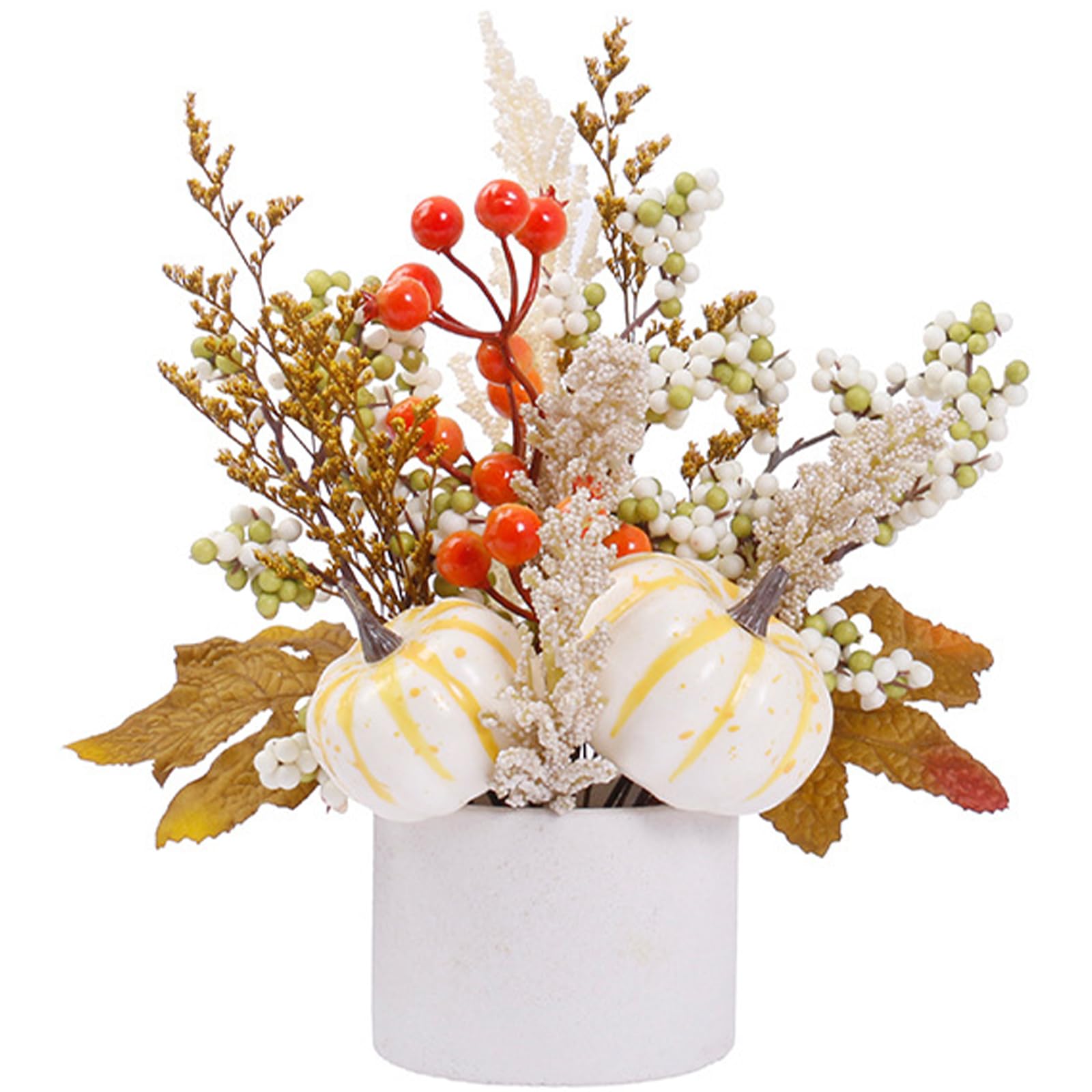 YROHGKPN Decorative Autumn Decoration Realistic Pumpkins Maples Wheat Bundles Centerpieces for Indoor Display Halloween Home Decoration Autumn