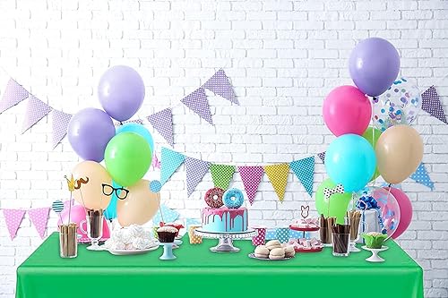 Miniatura 5 de DecorRack Paquete de 24 manteles rectangulares, de plástico sin BPA, 54 x 108 pulgadas, manteles para mesa de comedor, fiestas, pícnic, campamento y