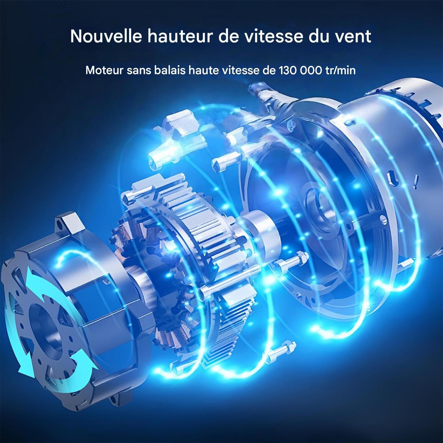 Sèche-Voiture Souffleur Nettoyage Ajustable Cour Et Extérieur