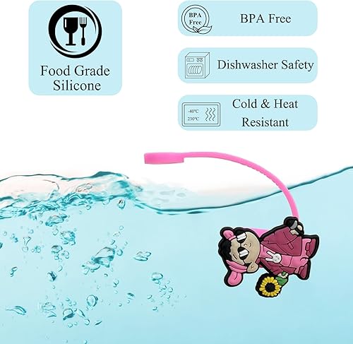 Miniatura 7 de Cubierta de popote para copa Stanley, fundas de popote Amreich para popotes Stanley Yeti de 0.394 in, tapa de popote para vaso Stanley de 30 y 40