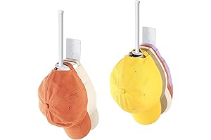 Baseball Cap Rack for Wall - 2 Pack Hat Racks for Baseball Caps