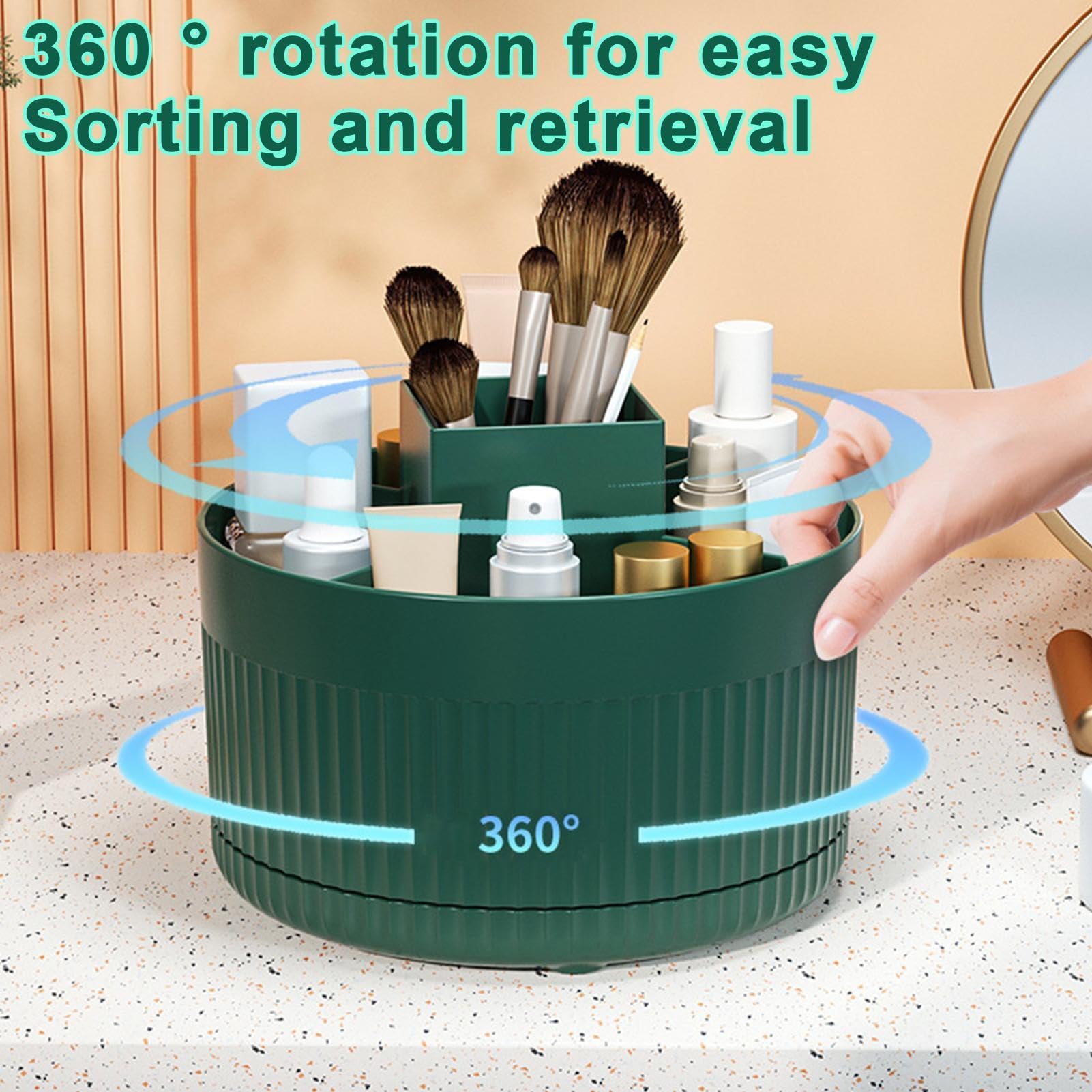 Organisateur Maquillage Rotatif, 360° Organisateur De Beauté Rangement