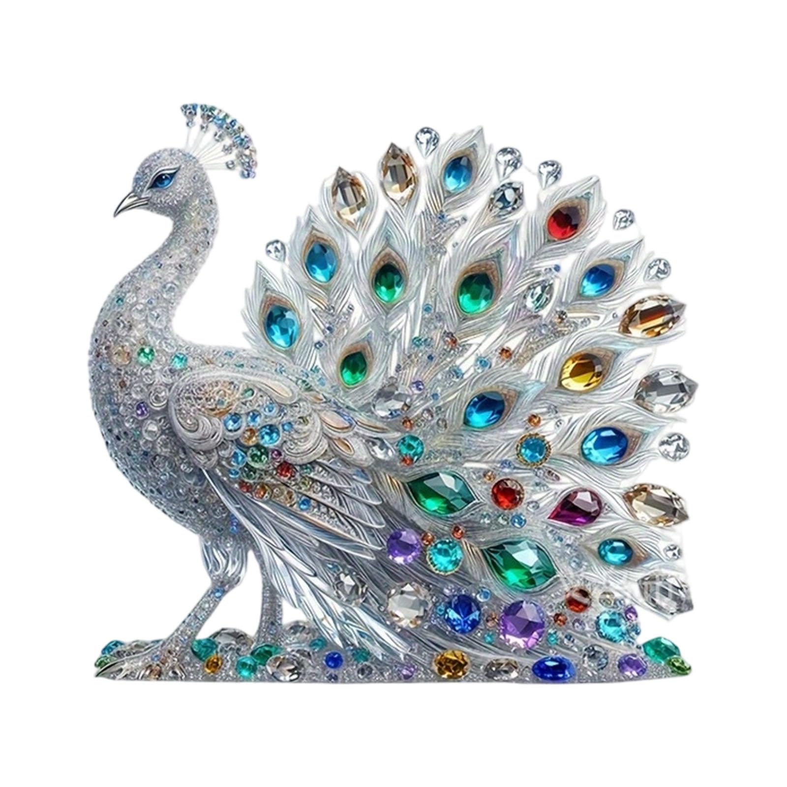 NLAIOUSL Peacocks Statue Figurines Table Centerpieces Animal Figurines Sculptures Table Ornament for Home Decors Animal Sculptures