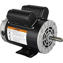 AZZUNO 3HP Air Compressor Electric Motor, 230V, 10.4Amps, 56 Frame 3450RPM, 5/8" Keyed Shaft, 1.88" ShaftLength, Single Phase, CCW