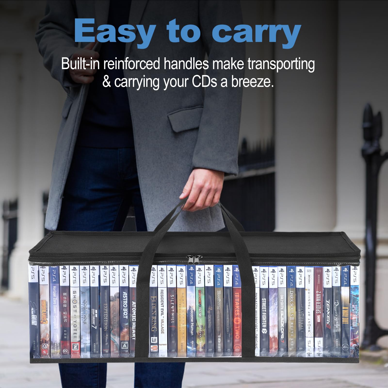 Amazon.com: CCidea DVD Storage Bags Set of 2, Clear PVC Media