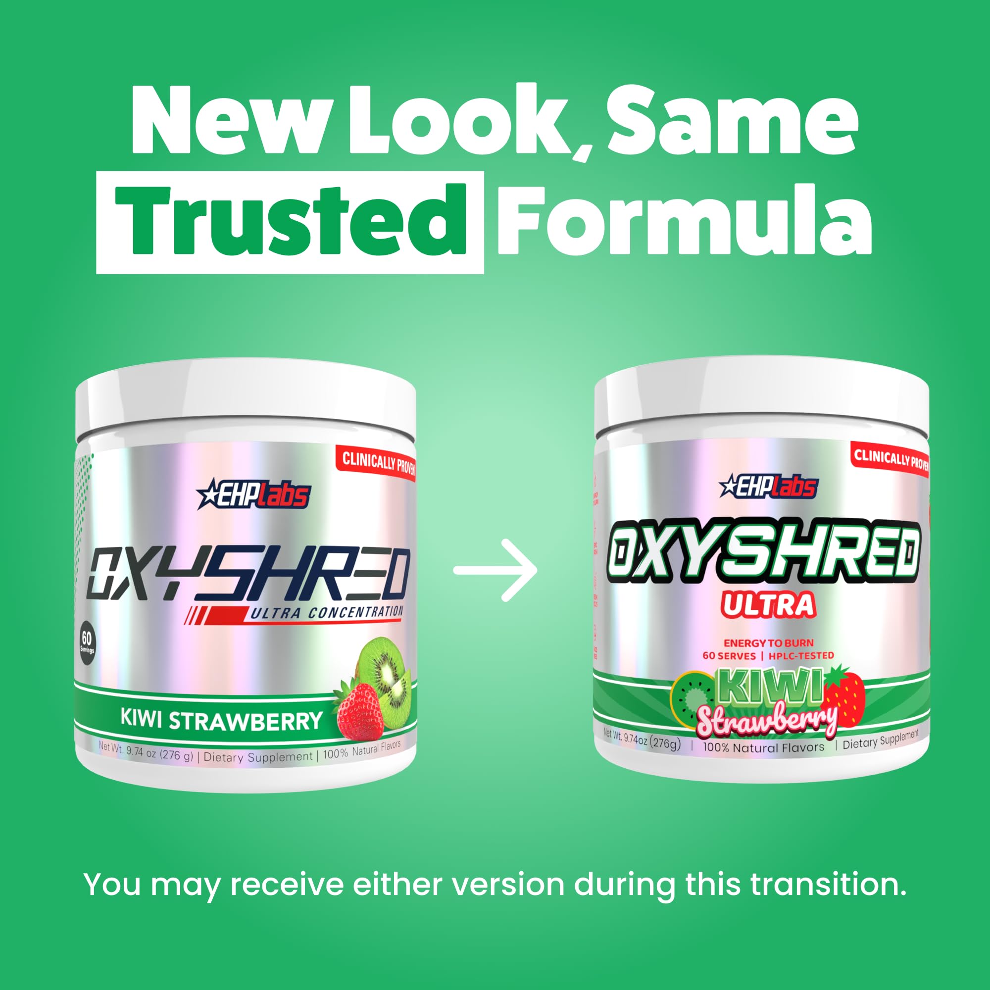 EHP Labs OxyShred Pre Workout Powder - Preworkout Powder with L Glutamine & Acetyl L Carnitine, Energy Boost Drink - Kiwi Strawberry, 60 Servings — Amazon image 10