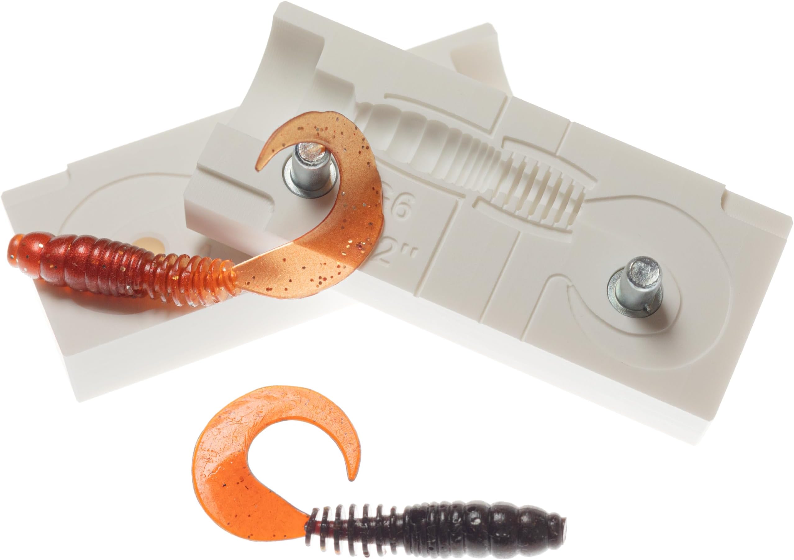 Authentic Handmade Pillo Grub Bait Form 2.2" Soft Plastic DIY Making Lure Craft