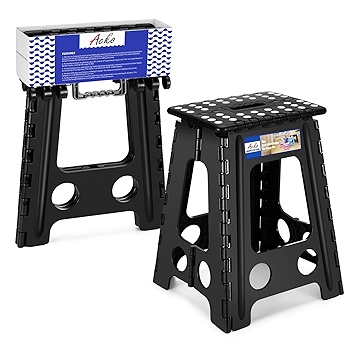 Acko黑色折叠防滑踏步凳，适用儿童与成人