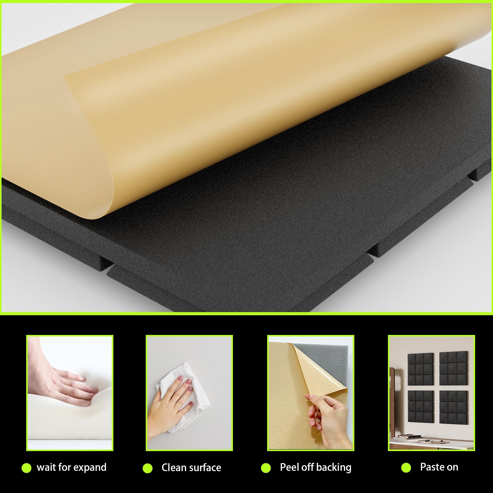 Recorder Sound Proof Snapklik.com : EEKIYA Sound Proof Foam Panels For Walls w/Self-Adhesive ...