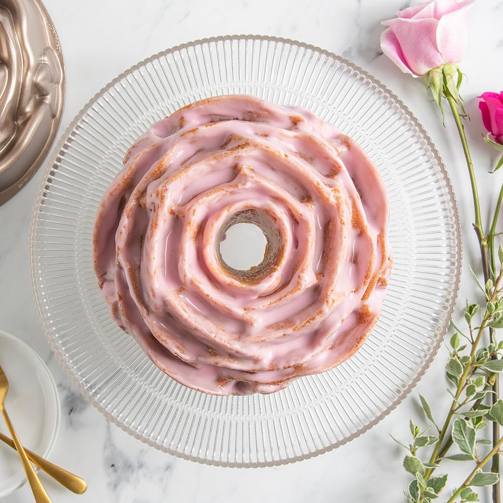 Nordicware 54148 Moule à Pâtisserie Rose Bundt