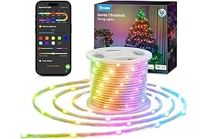 66ft Smart RGBIC String Lights, Indoor and Outdoor Christmas Decoration