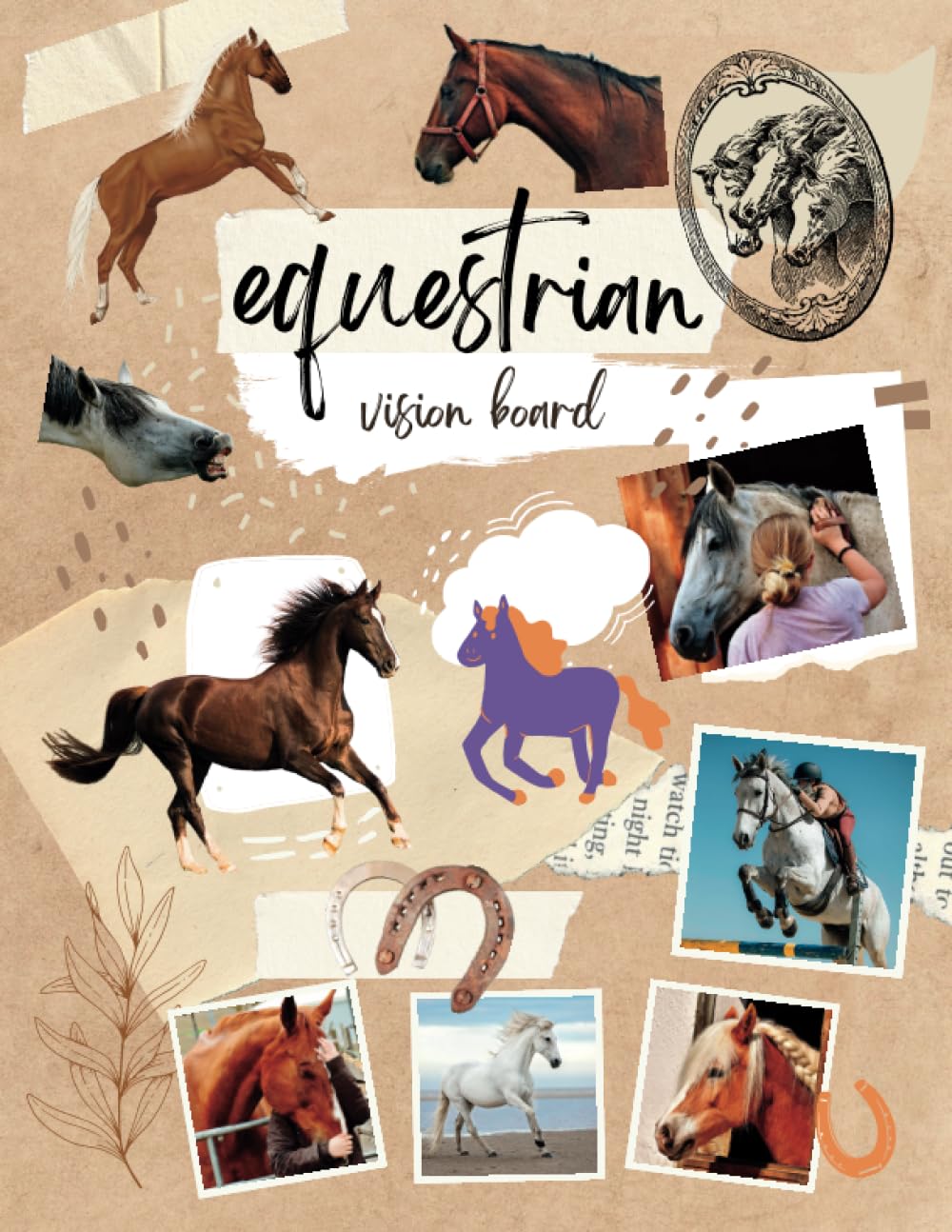 Equestrian Vision Board: Horse Riding Vision Board for Manifesting Your Dreams and Goals