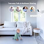 Jennov Outdoor/Indoor Security Cameras 5Ghz/2.4Ghz, 2K HD Wireless WiFi/Color Night Vision/AI Human Motion Detection /2-Way Audio/IP66 Waterproof Pet Dog Cat Baby Monitor Camera for Home Security