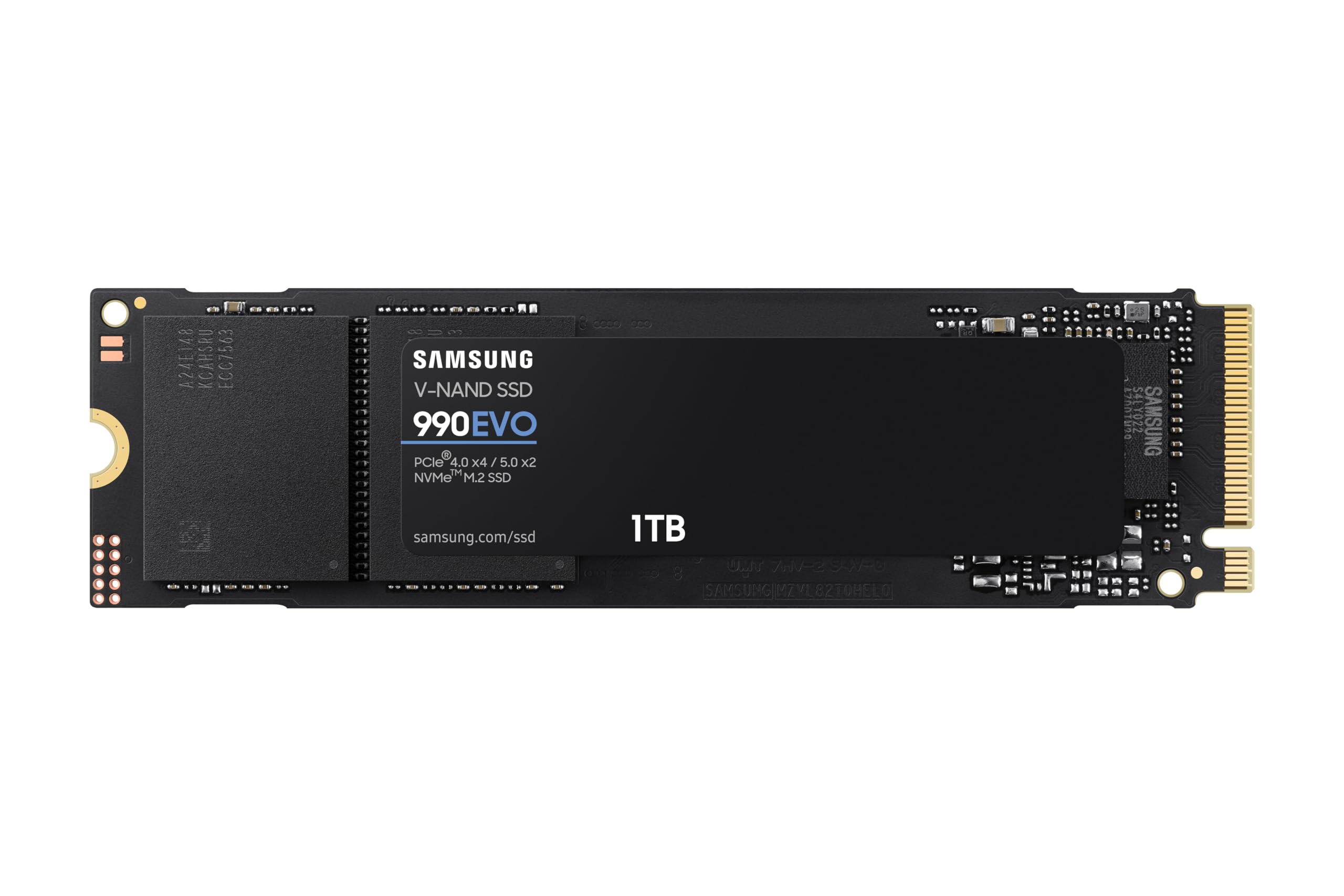 Samsung Memorie MZ-​V9E1T0BW 990 EVO SSD Interno da 1TB, PCIe 4.0 x4 / 5.0 x2 NVMe 2.0