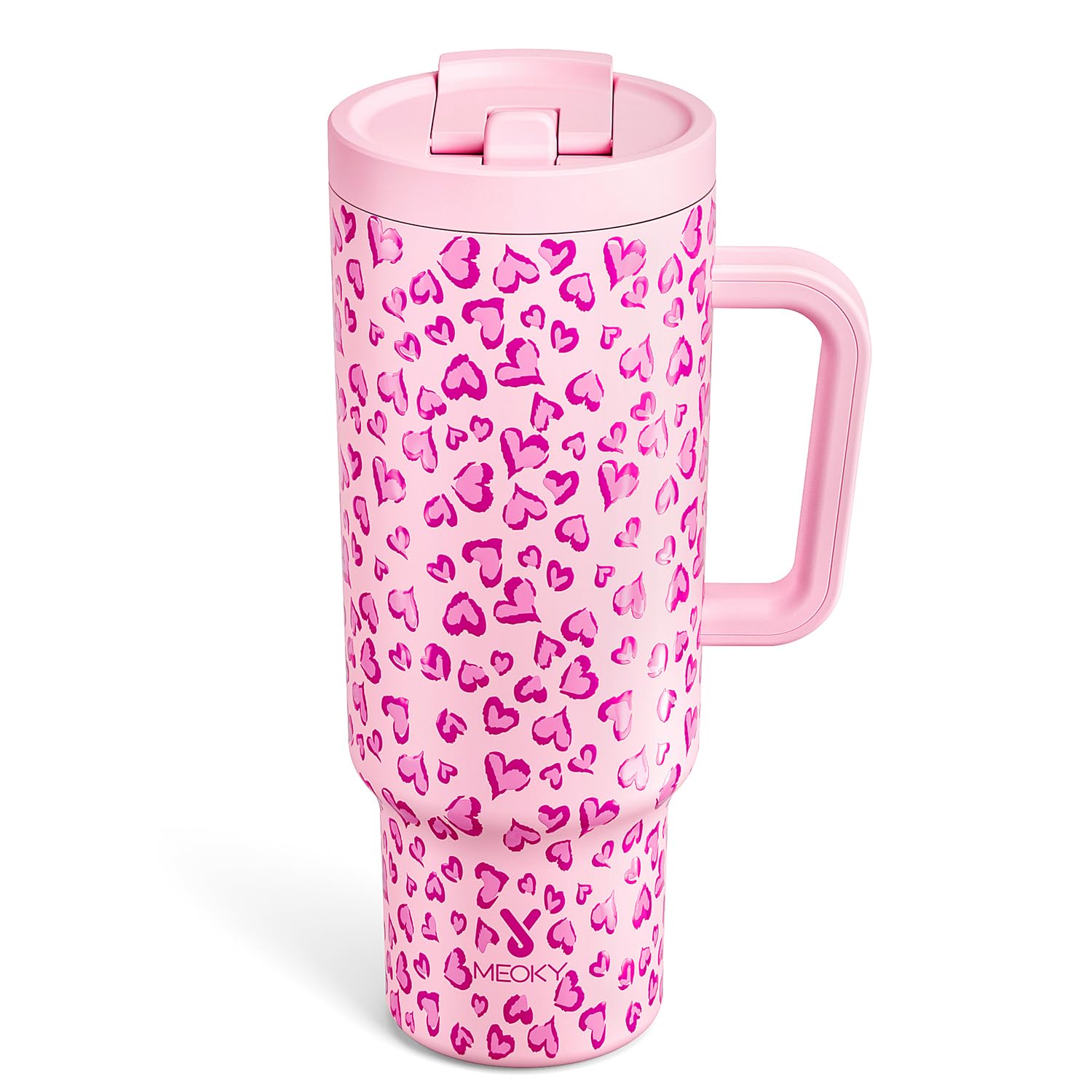 Gobelet de 1,2 l isotherme Meoky grand format réutilisable avec poignée solide