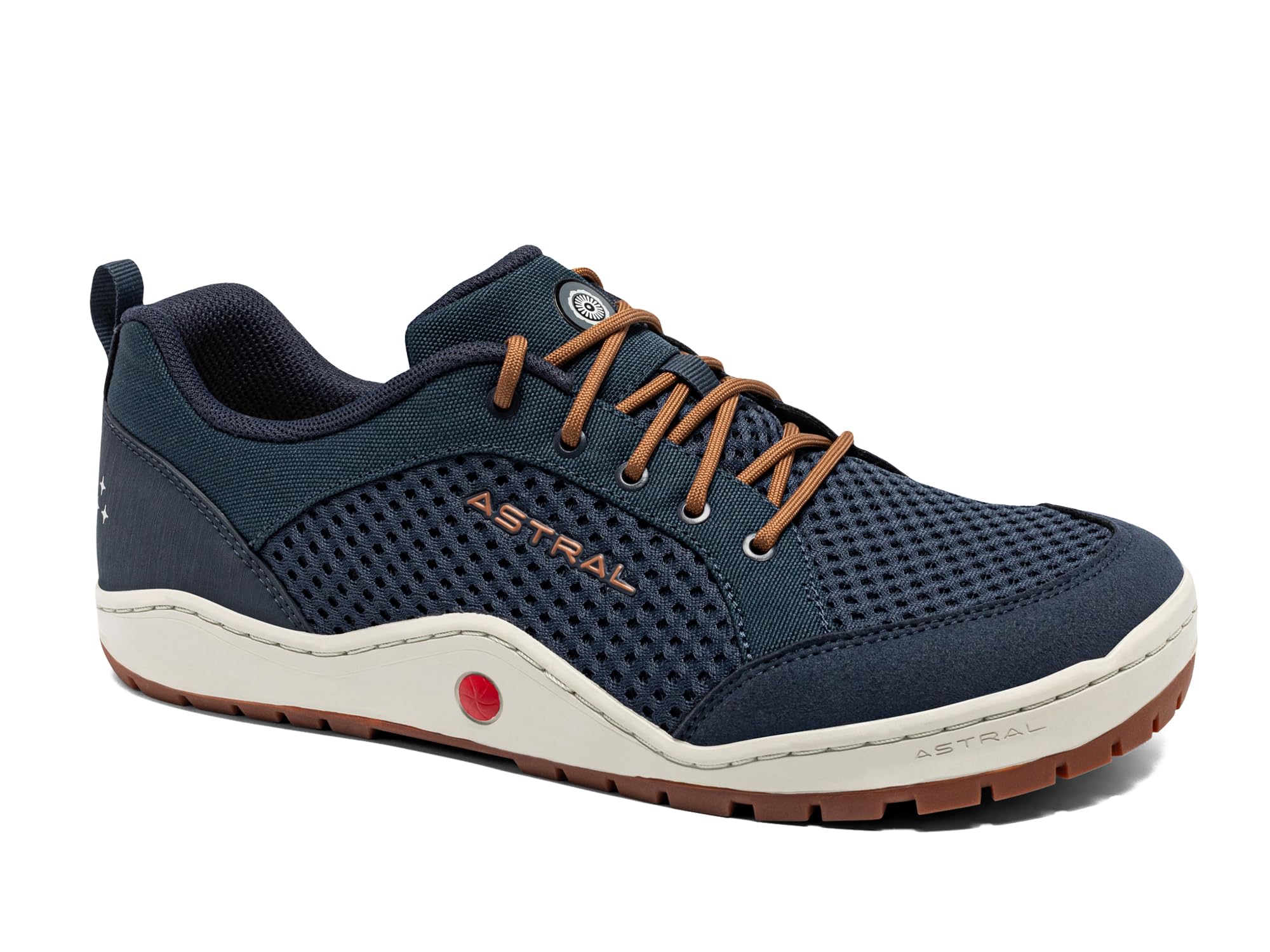 Astral TechYak Minimalist Trail Shoe - Zero Drop, Wider Toe Box, Exceptional Cushioning, Durable Grip & Ventilation, Eco-Friendly Outdoor Adventure Footwear, Navy Brown, M11/ W12
