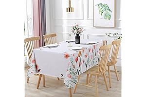 Vonabem Vinyl Spring Tablecloth: Protect and Beautify Your Dining Space