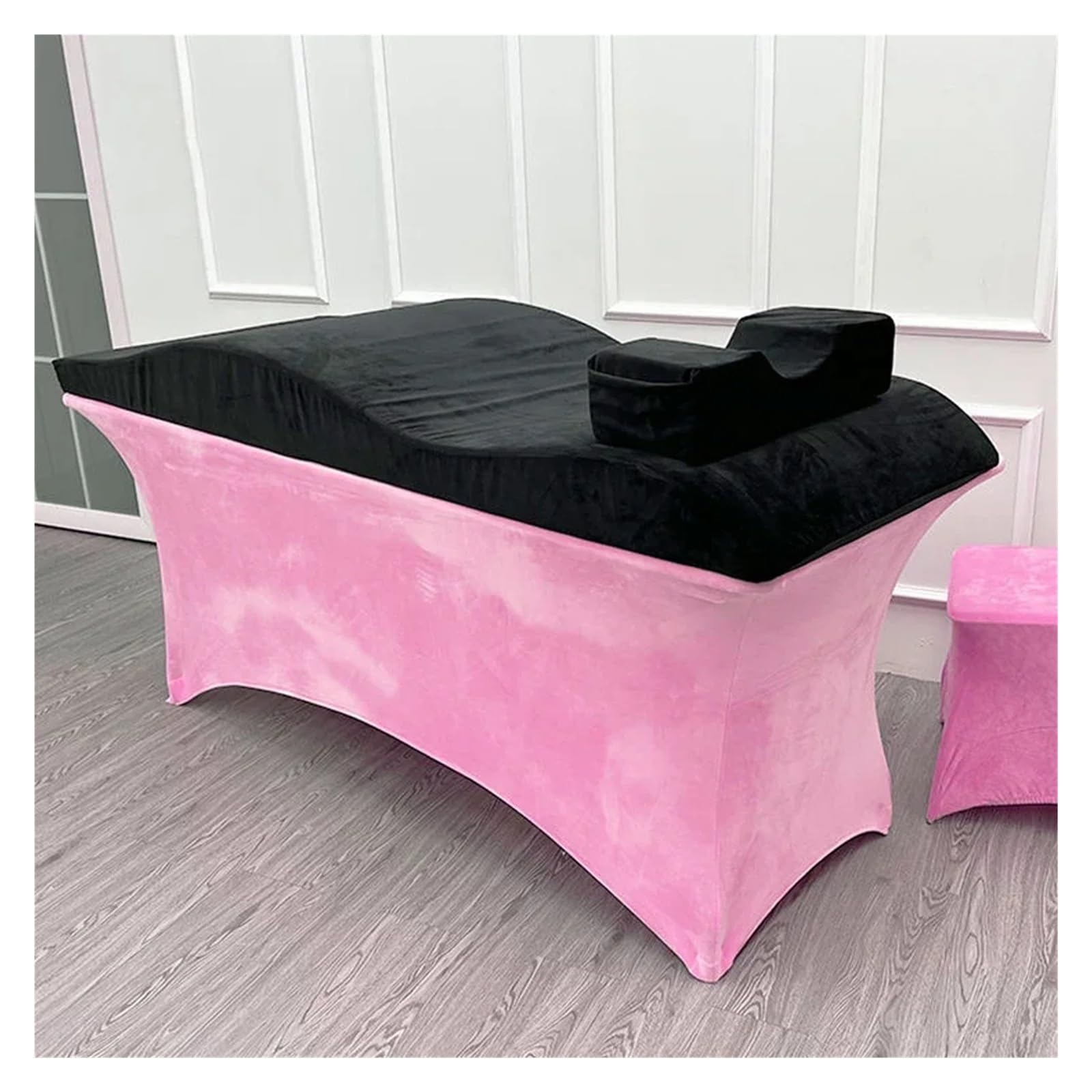 Camilla Masaje Plegable Mesa de Masaje con colchón for pestañas, extensión de pestañas Curvada, for salón de Belleza(Matching Bedspread)