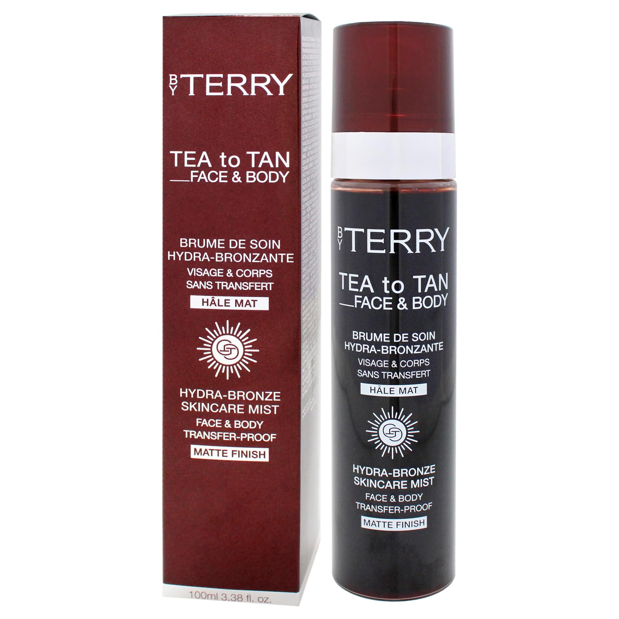 By Terry Tea To Tan Mattes Finish, für Gesicht und Körper, flüssiger Bräuner für die Hautpflege, langlebig, nicht übertragbar, 100 ml