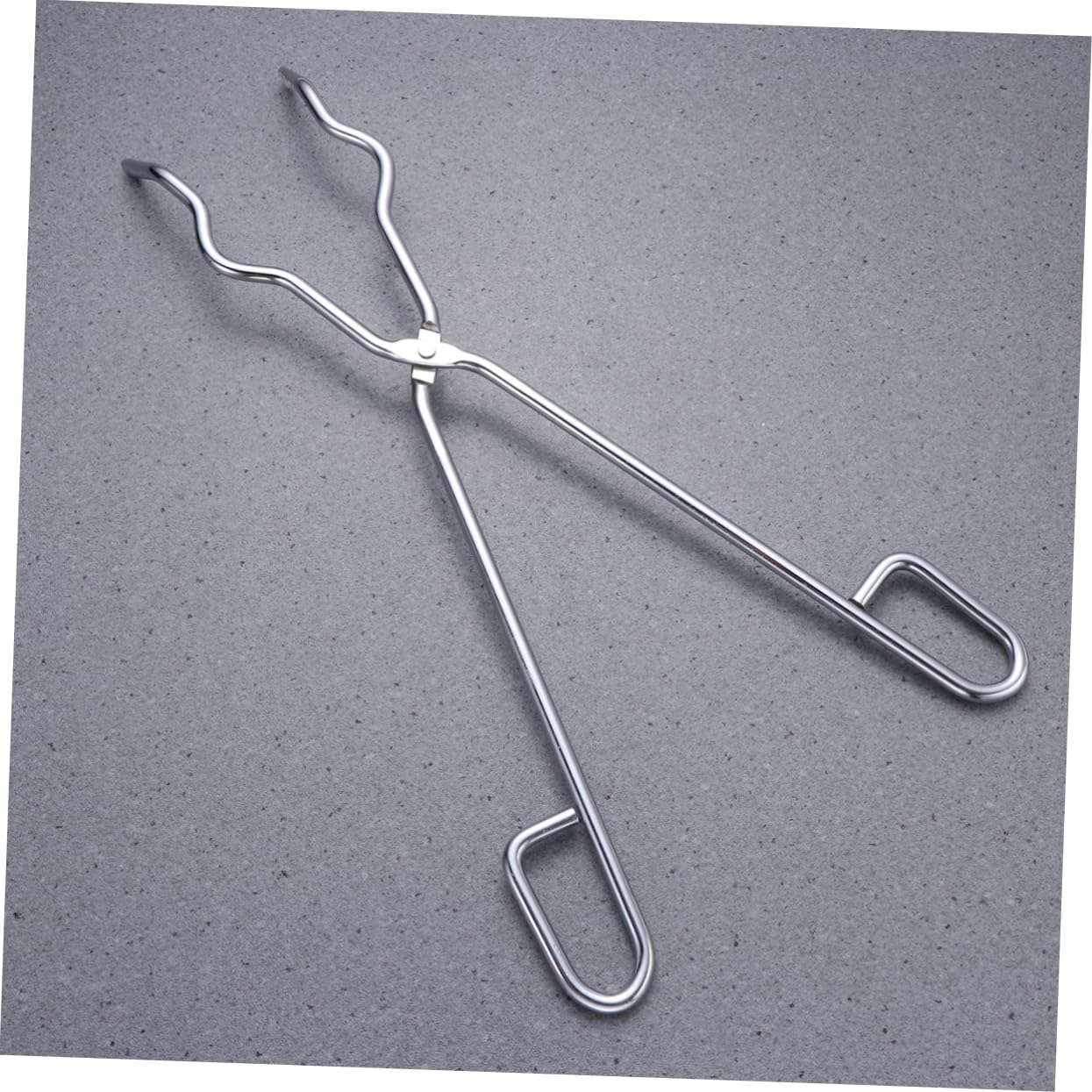 iplusmile Chromstahl-kratzzange Mit Rutschfestem Griff Hitzebeständig Für Tiegel Kolben Und Bechergläser Langlebiges Laborzubehör in Silber
