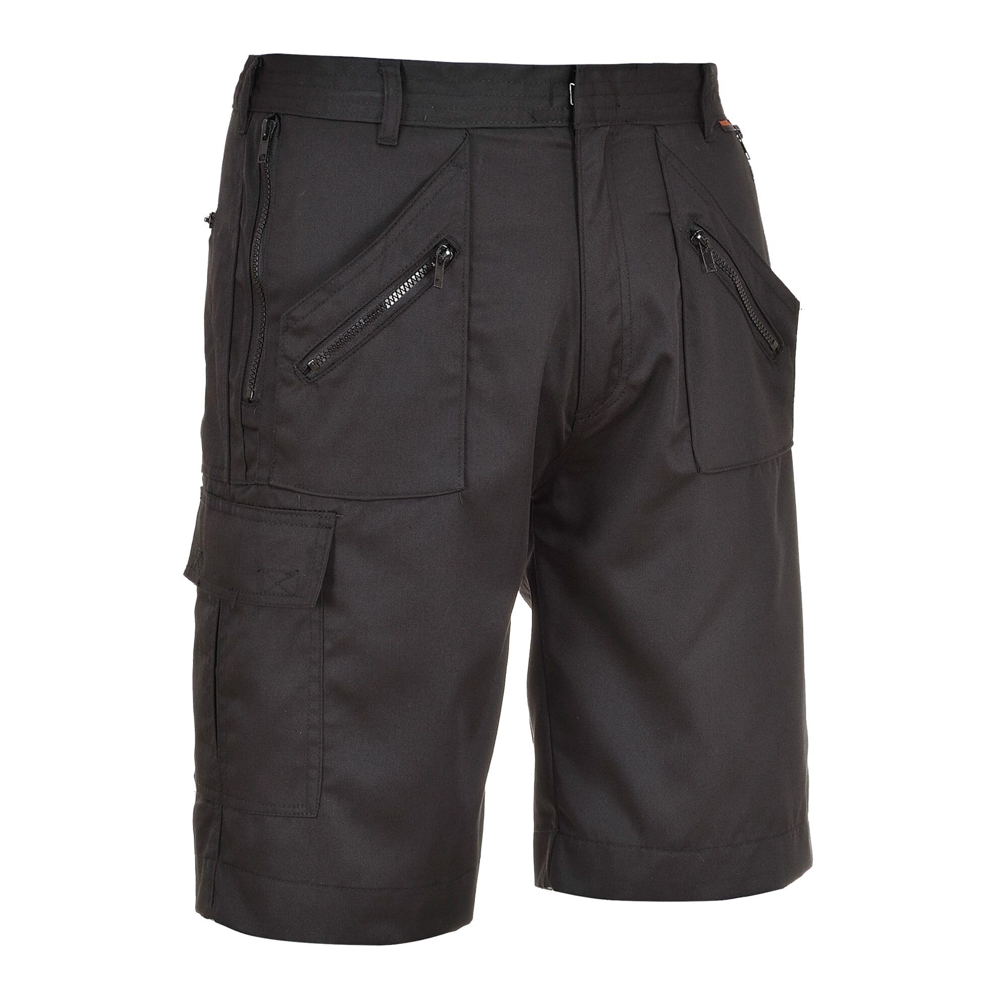 Portwest S889 Shorts de Sécurité de Travail Élastiqués Action Noir, L