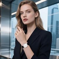 Avaner Női Szilikon Karóra Arab Számokkal, Vízálló Analóg Quartz Óra 5