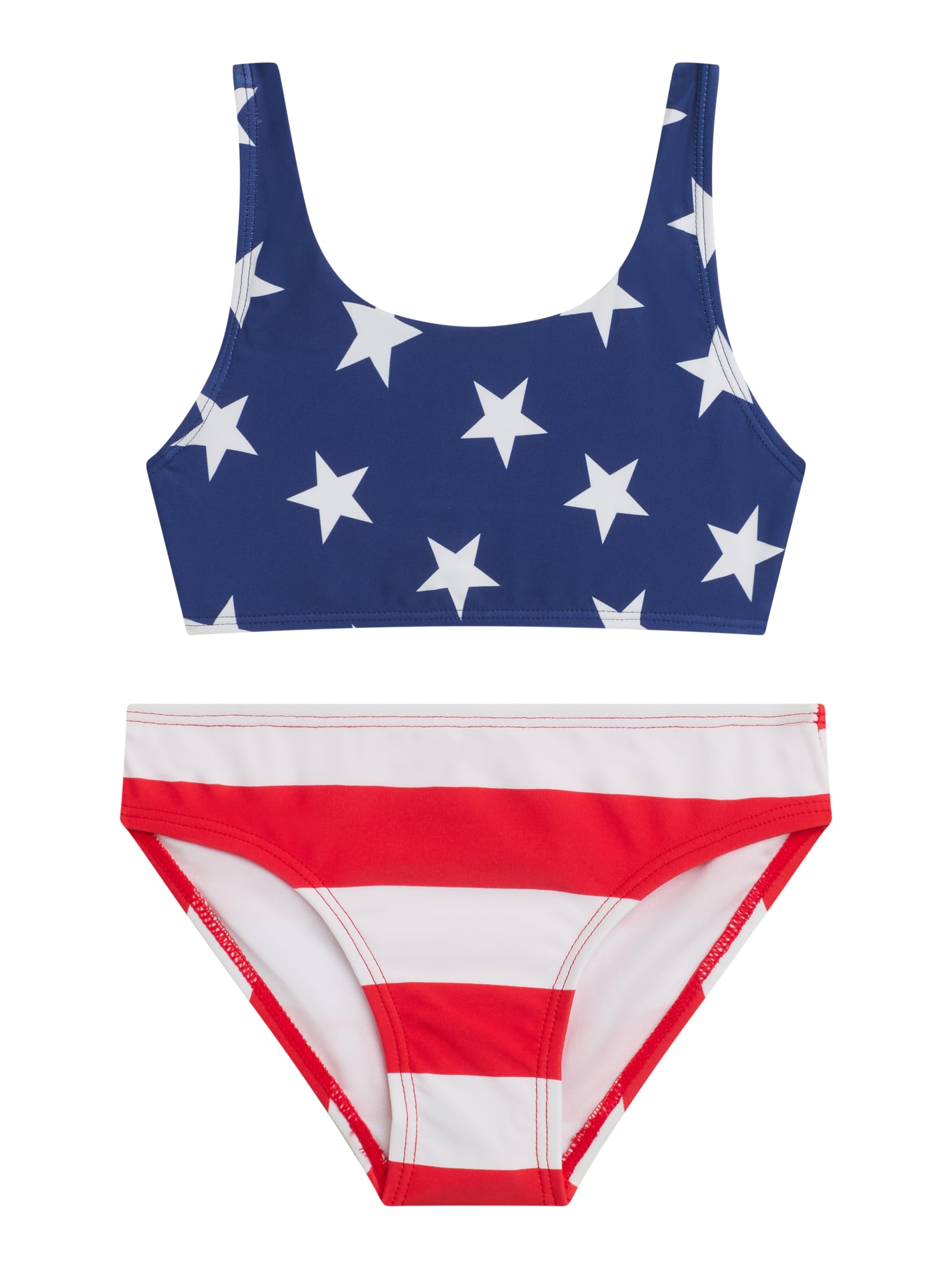 Kanu Surf Girls' Tammy Beach Sport Square Sun Bikini 2-piece Swimsuit