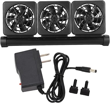 Aquarium Chiller, Powerful Aquarium Cooling Fan for Aquarium Cooling 3 Heads
