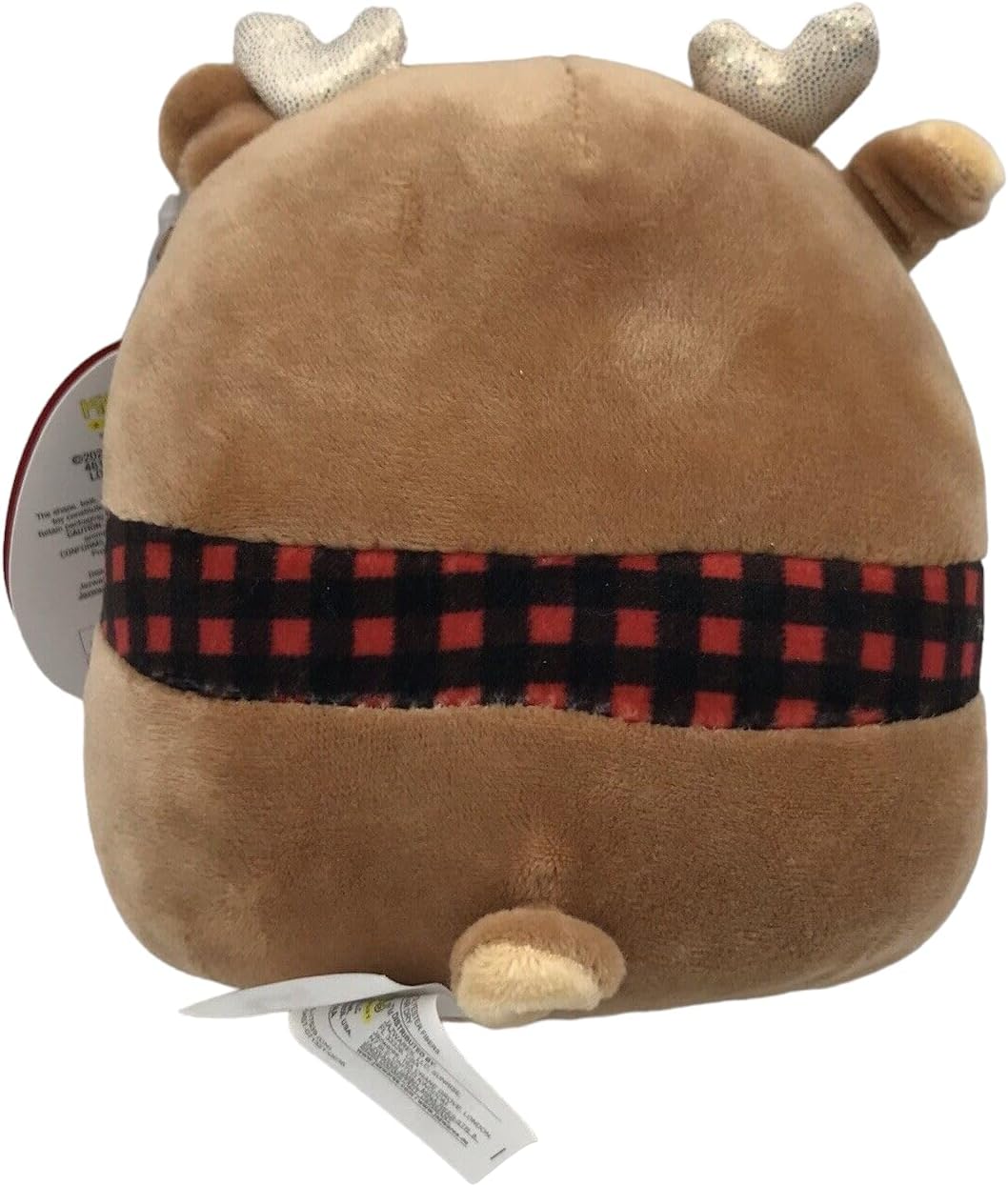 Squishmallow Official Christmas Winter Holiday Kellytoy Plush Squishy Soft Plush Toy Animals (Darla Deer (with Plaid Scarf), 5 Inch) (CT6619)
