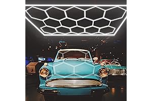 900W Hexagon LED Light - 108000LM Garage Shop LED Ceiling Lighting