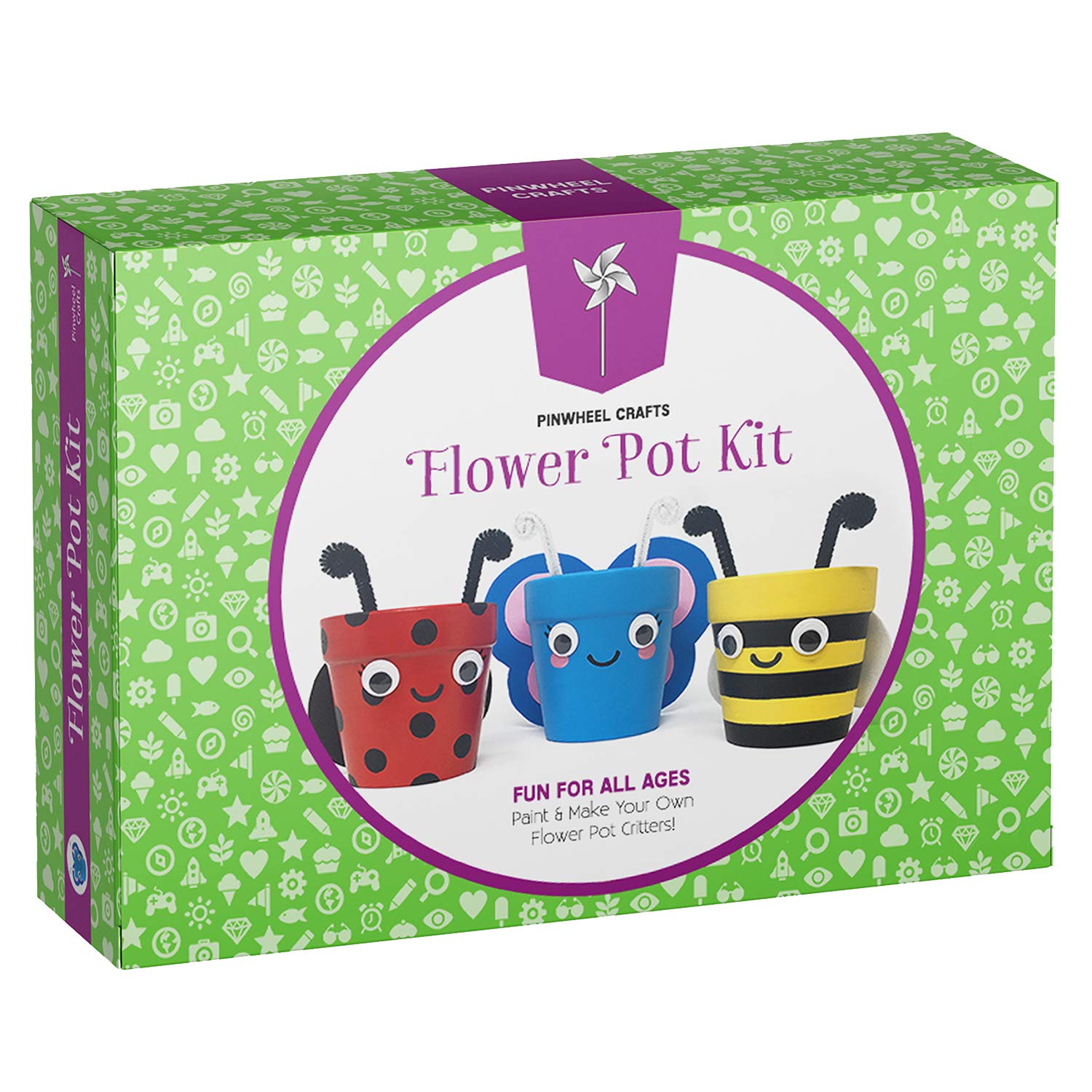 Buy Flower Pot Painting Kit for Kids Complete Craft DIY with Flower