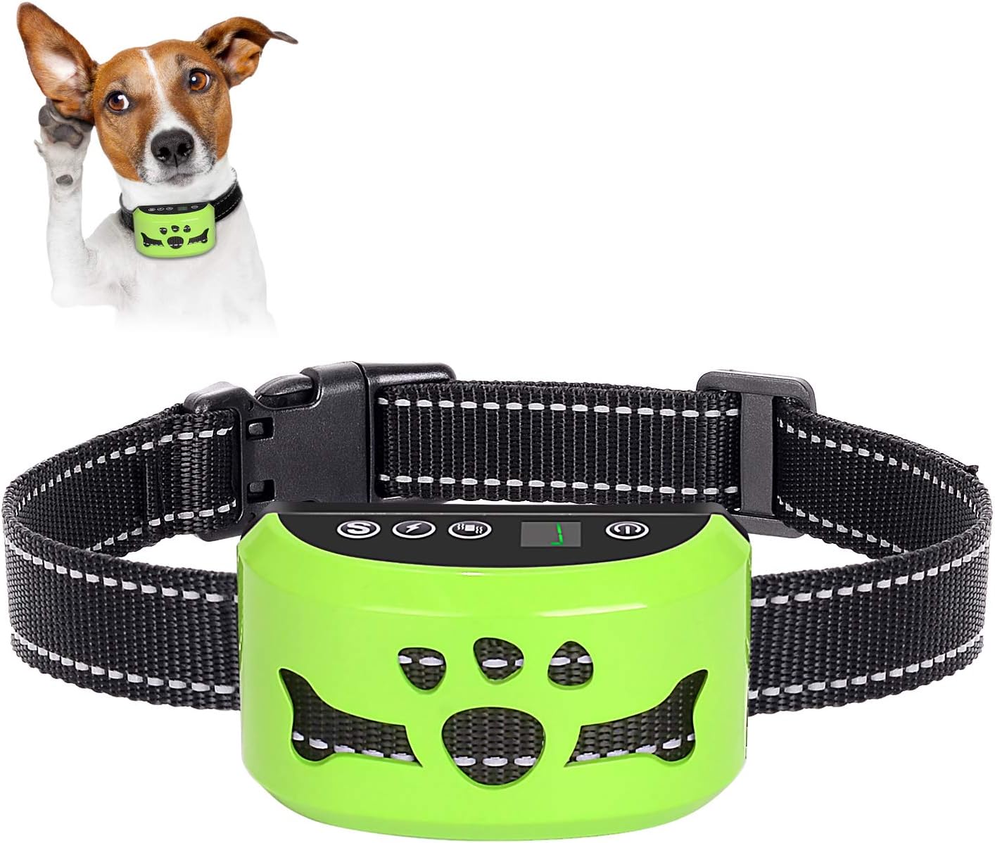 [2019Newest ] Dog Bark Collar,🐶7 Adjustable Sensitivity and Intensity Levels - Dual Anti-Barking Modes-Rechargeable - Rainproof No Barking Control Dog shock Collar for Small, Medium, Large Dogs (C165)