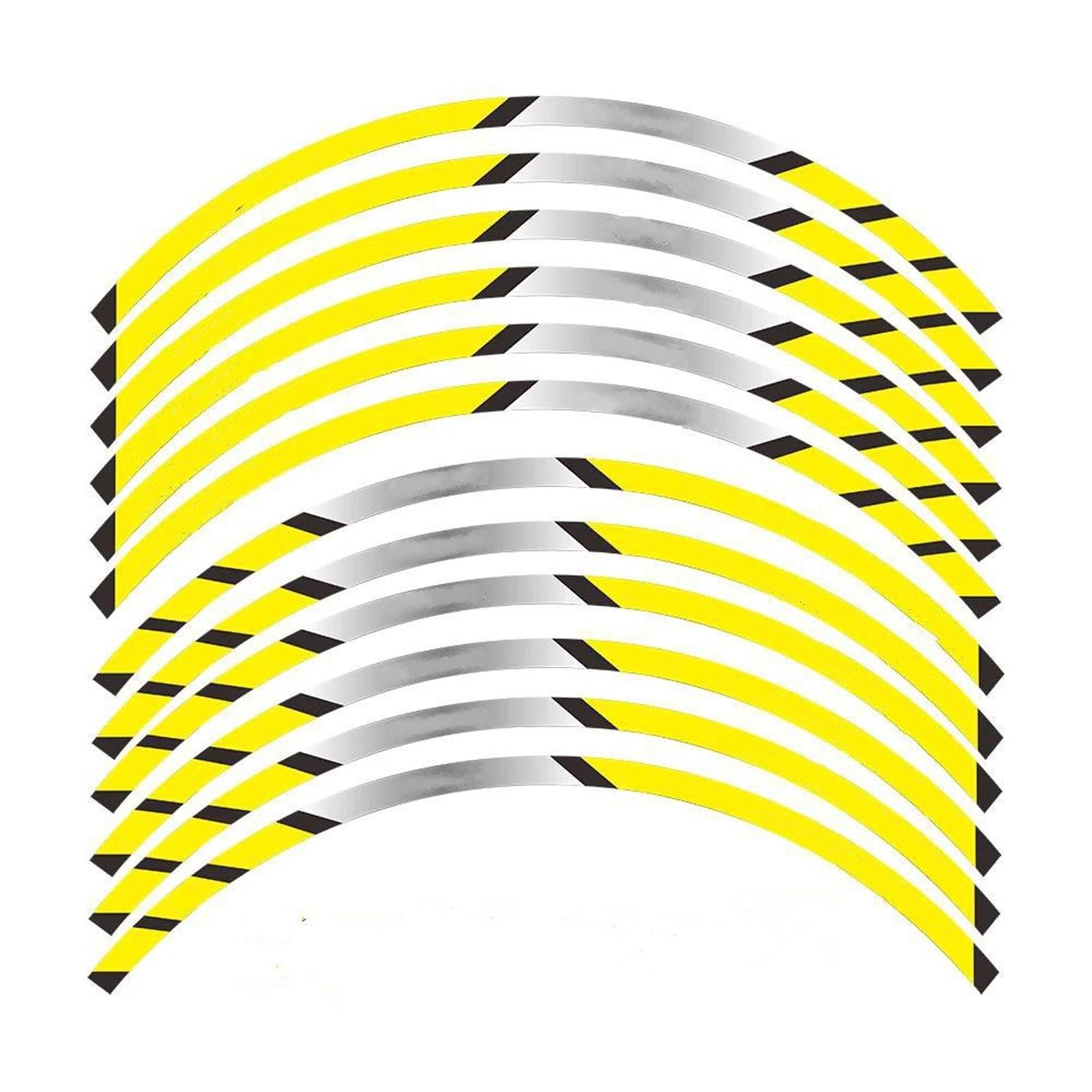 Stickers Motorcycle Wheel Stickers Reflective Rim Motorbike Waterproof Decals for C650GT C650 GT(Style 6)