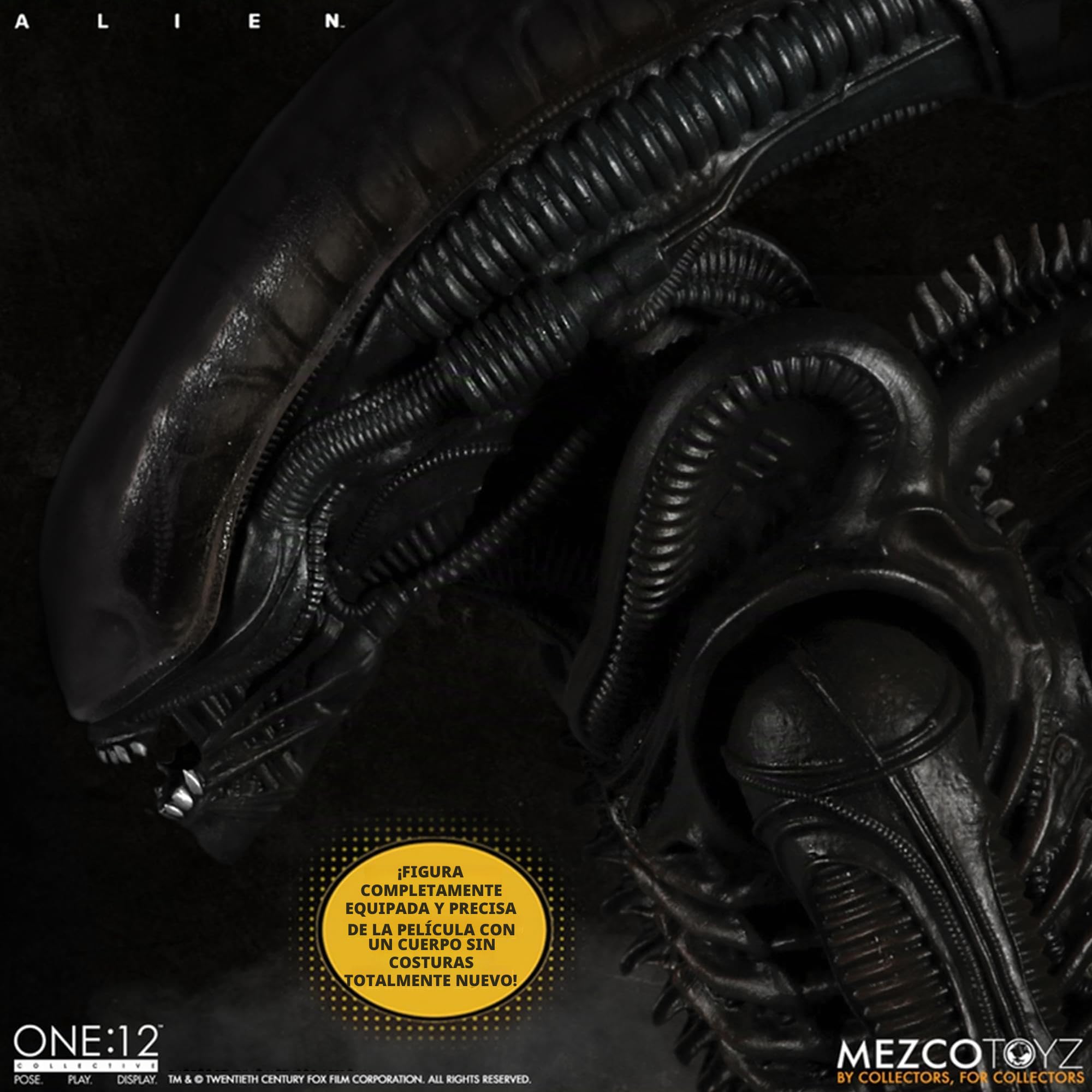 Mezco Alien One:12 Collective Deluxe Figura de acción Alien Multicolor, 100% plástico