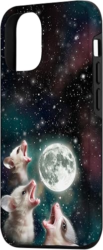 Miniatura 5 de iPhone 11 Three Possum Moon  3 Baby Zarigüeyas aullando Cute Animal Meme Case