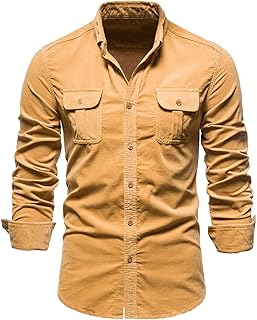Camisa de béisbol de manga larga para hombre, corte ajustado, de color liso, para hombre
