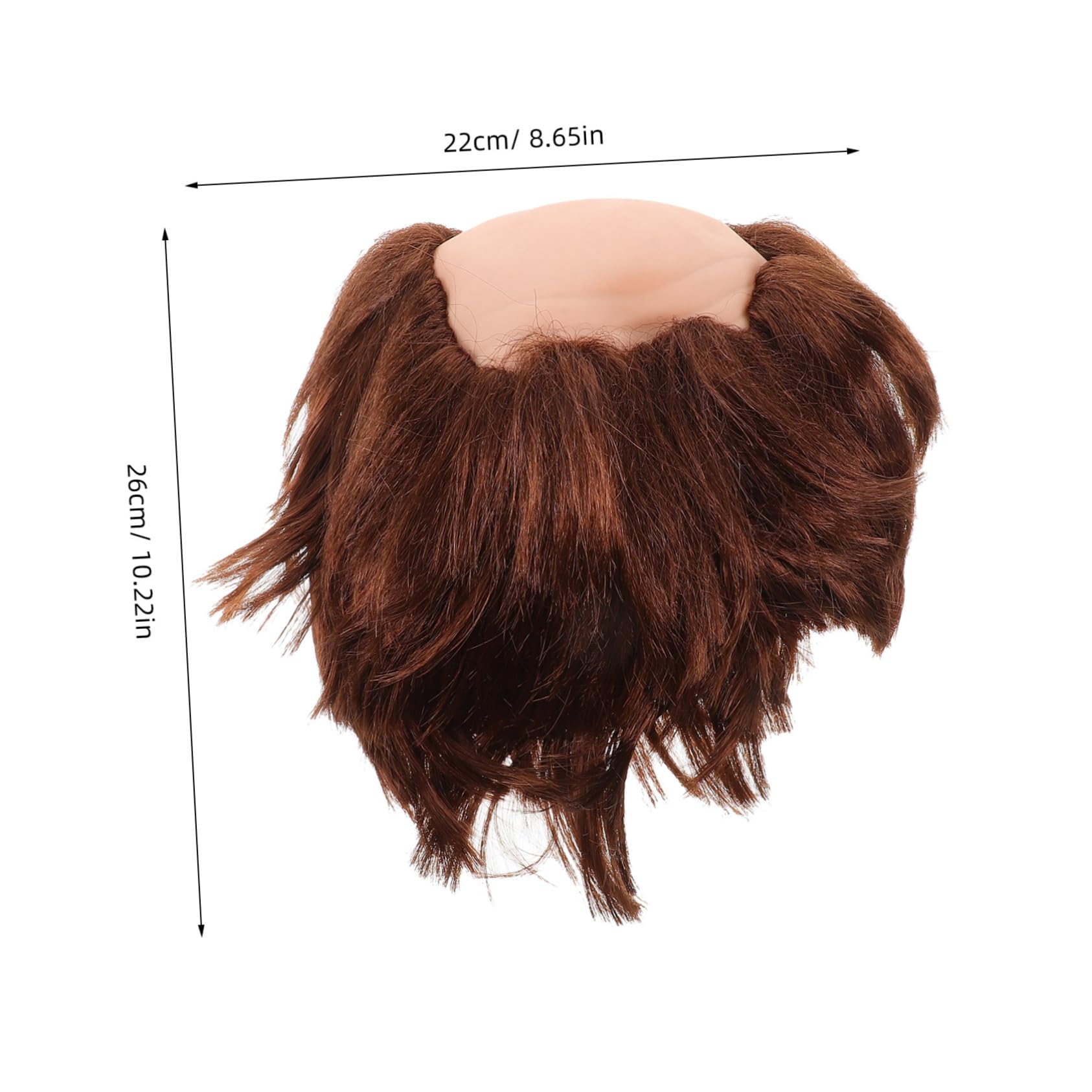 FOMIYES Bald Hat Bald Caps for Wigs Head Cap High Temperature Wire Coffee