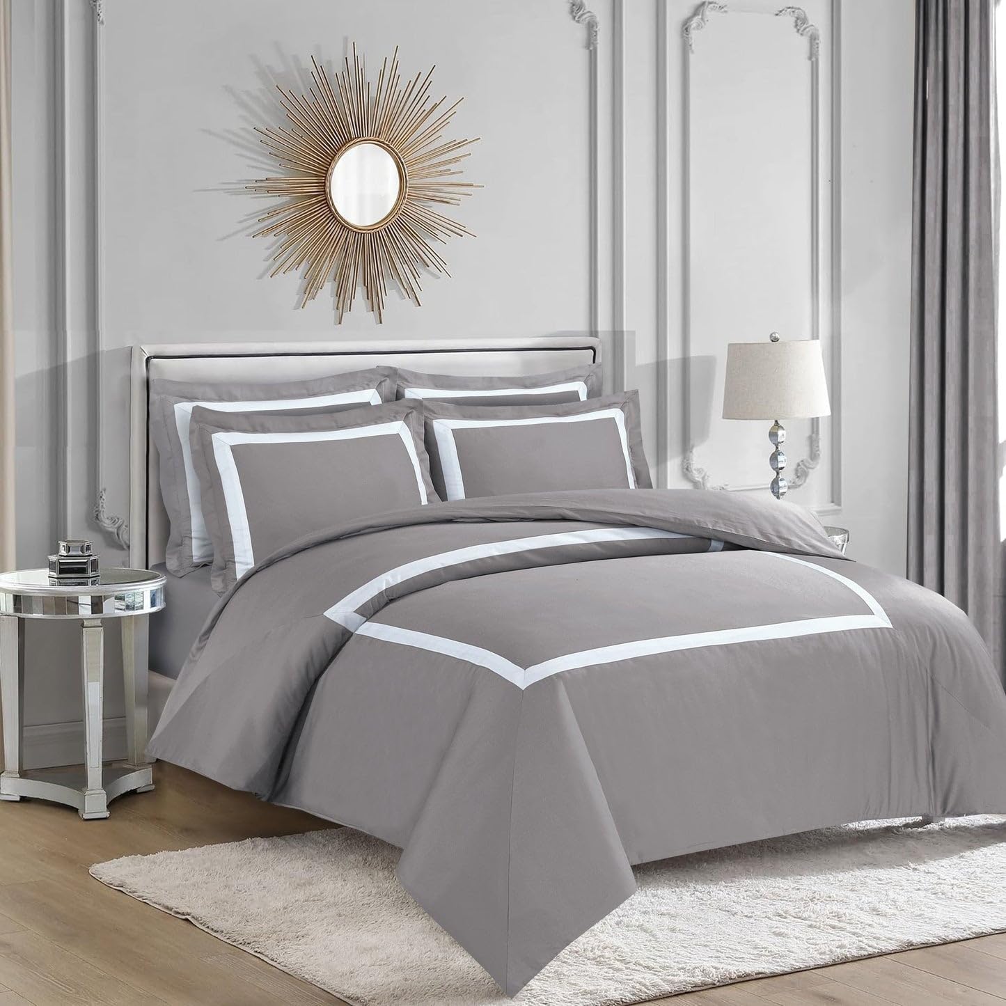 Amazon｜Majestic Giftware Madison Linen 6点 クイーンサイズ 羽毛