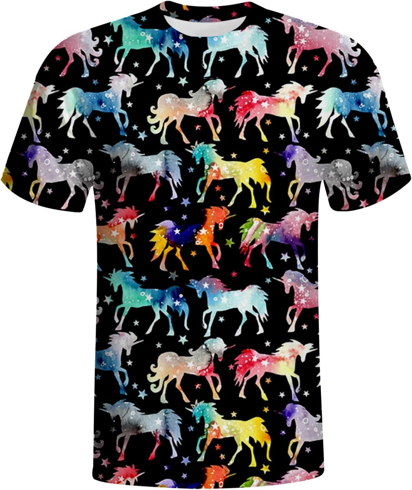 Men's Graphic T-Shirt 3D Printed Short Sleeve Tee Casual Tees Fashion Fun Shirts Crew Neck Top