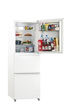 美品 Haier 2022年製 3ドア冷蔵庫 286L スリムタイプ 真ん中野菜 ハイアール、真ん中に野菜室を備えたスリムな3ドア冷凍冷蔵庫