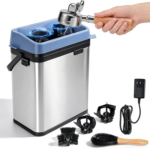 Electric Portafilter Cleaner, Automatic Portafilter Cleaner 58mm Knock Box |
