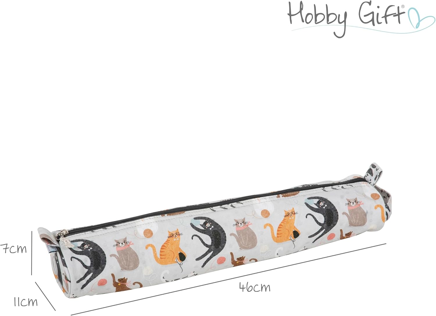 Hobby Gift Knitting Needle Case Crochet Hook Storage Case with Zipper for Knitting Accessories Tools and Craft Organisation