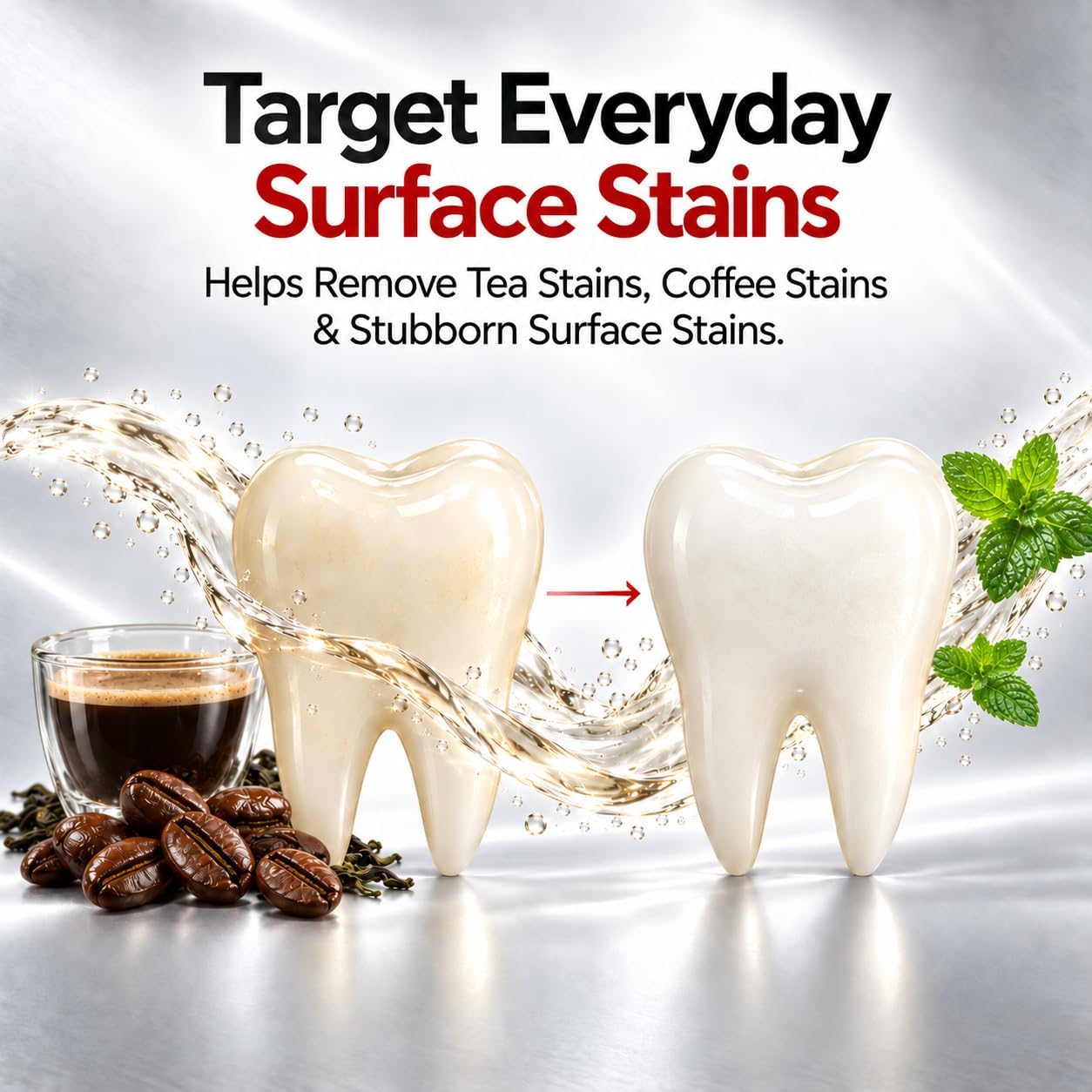 Lumine Organics Mouthwash for Adults, Teeth Whitening and Stain Care Oral Rinse, Fresh Breath, Alcohol Free, Gentle Mint Flavor, 8 Fl Oz image 3