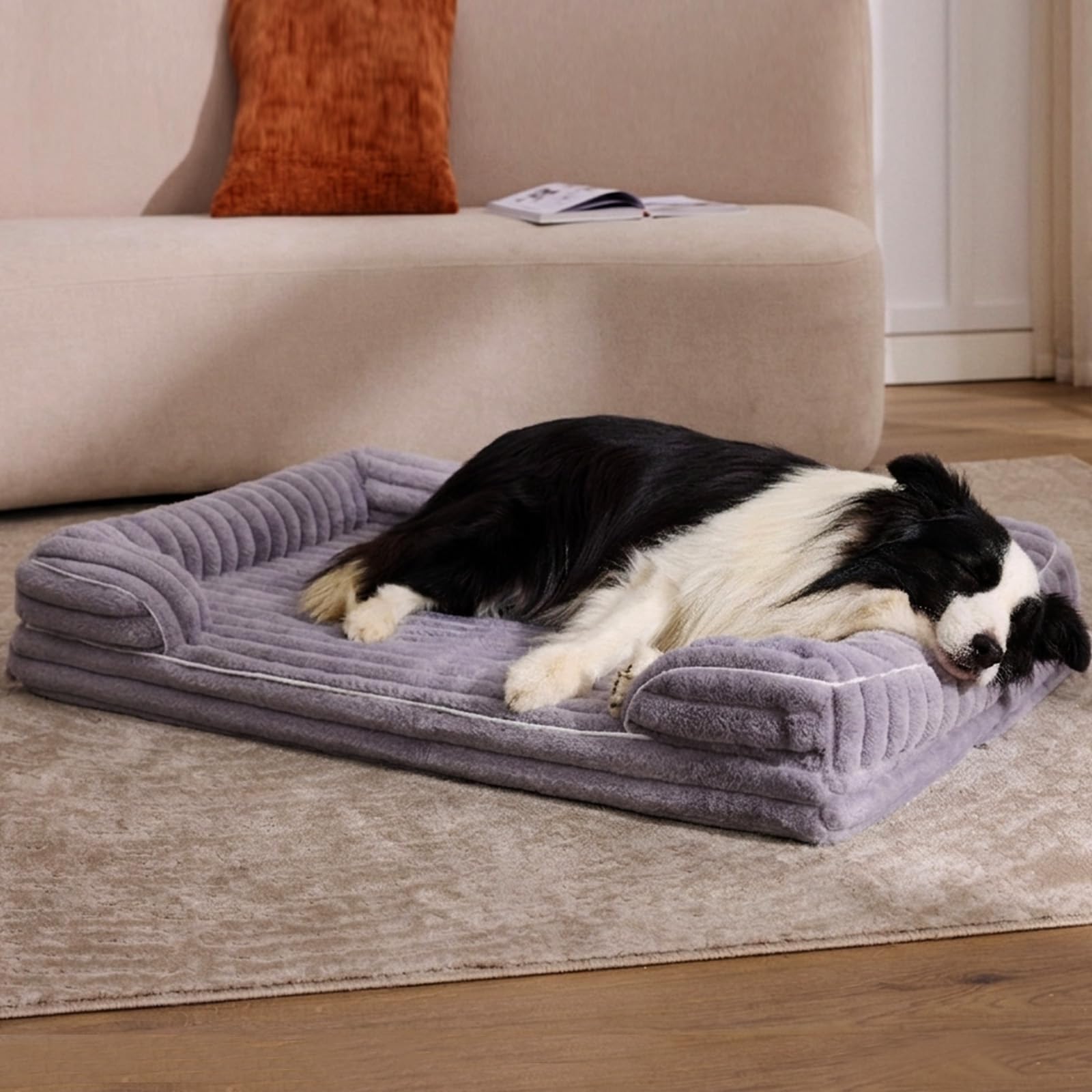VoltaEcho Large Dog Bed Sofa Orthopedic: Washable Dog Beds(97 x 70 x 17 cm) — image 1