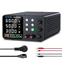 Vista 11 de Fuente de alimentación DC variable, fuentes de alimentación de banco ajustables y reguladas de 30 V 10 A con ajuste de memoria/tecla